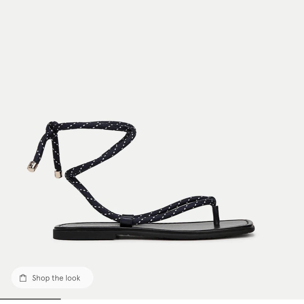 Veronica Beard Carmina Cord Wrap Sandal-Eclipse Size 8 (Sold Out)